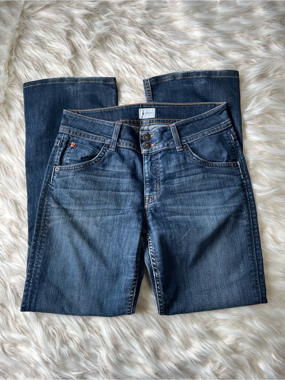 Hudson Signature Western Jeans Women's 30x30 Bootcut Dark Wash - Picture 4 of 7